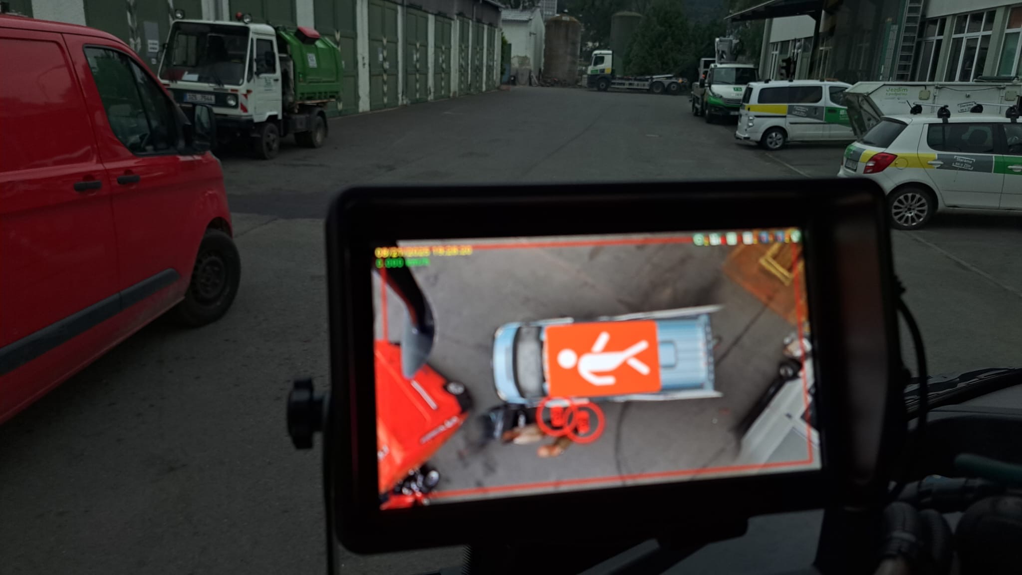 AI warning in real operation